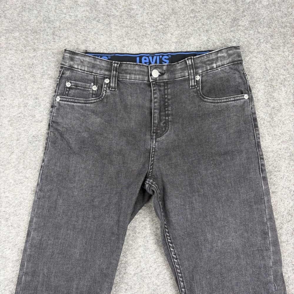 Levis 502‎ Jeans Boys 29x29 Grey Taper Regular Fit Denim Pants Outdoor Stretch